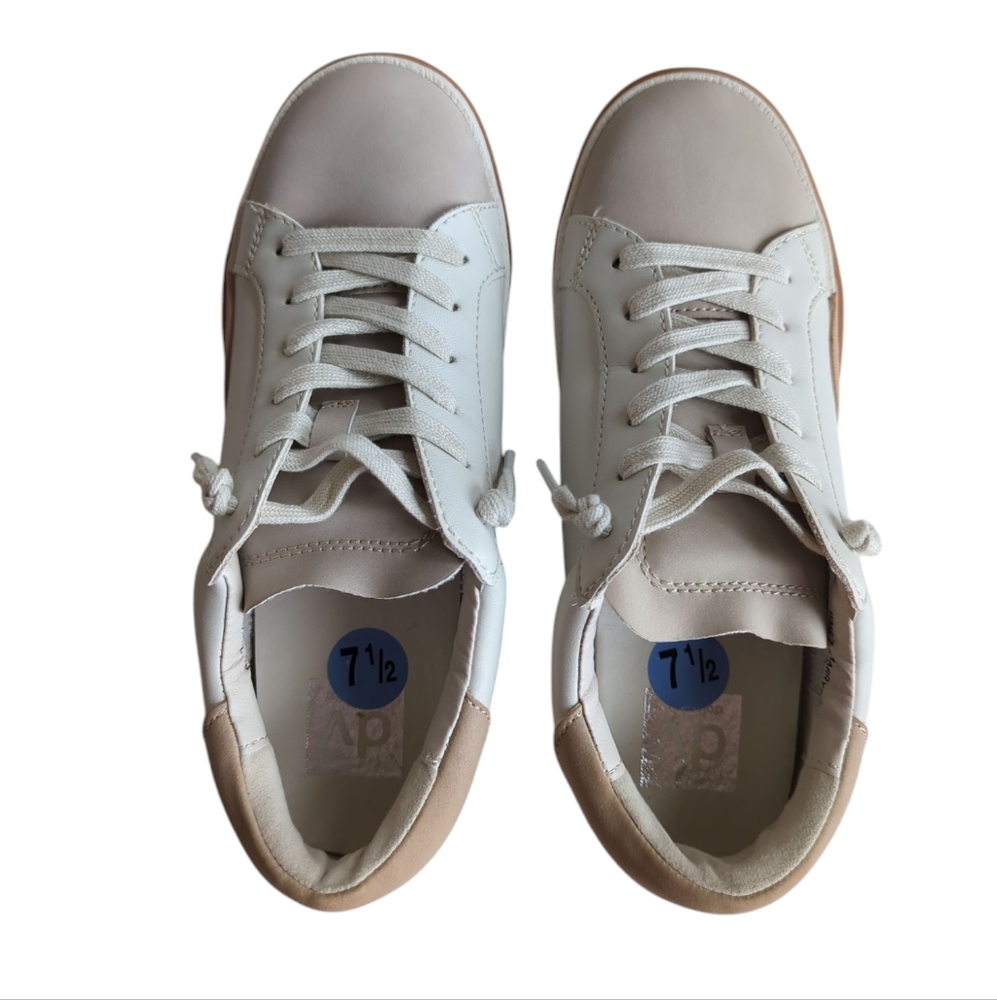 DV Dolce Vita Harryson Faux Leather Lace Up Sneakers 7.5 Blush Multi - Picture 10 of 16